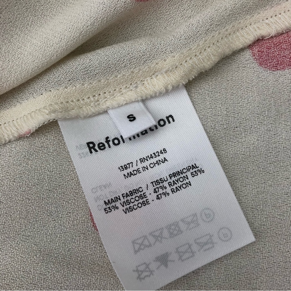 Reformation Coquette Olince Polka Dot Wrap Dress - Picture 3 of 6